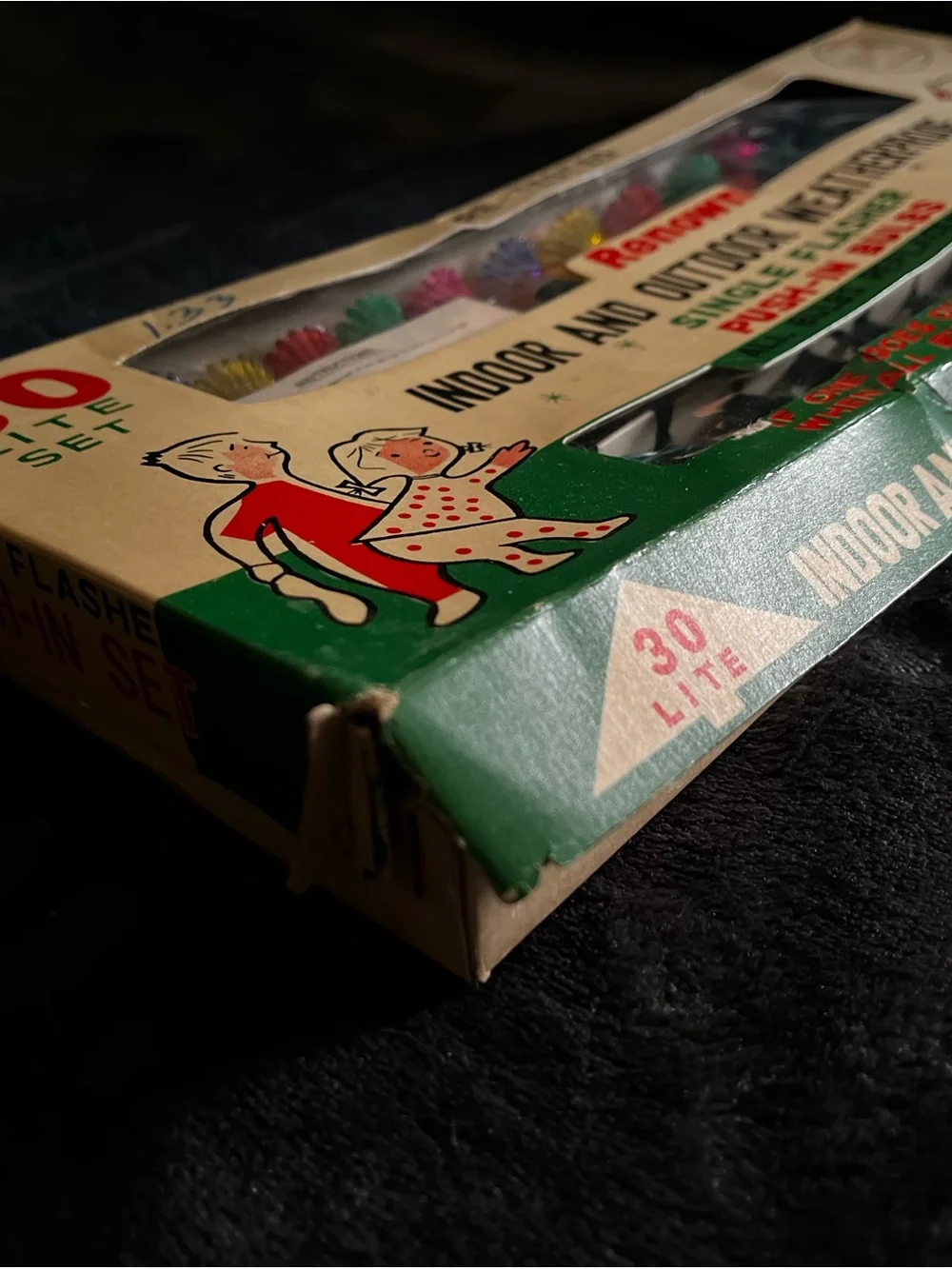 Vintage Renown Christmas Push-In Lights - 30 Count